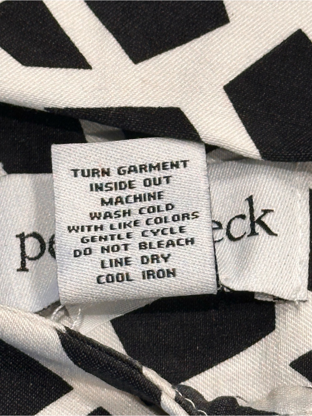 Peck and Peck - Ana Style - pull on - Black & White Geometric Print Pants - 14 - Picture 4 of 4